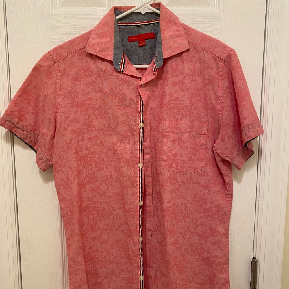 Button Down Salmon Color